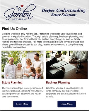 Estate Planning Newsletter - Subscribe Today!